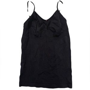 Joe Fresh women’s black camisole with orange detail size medium